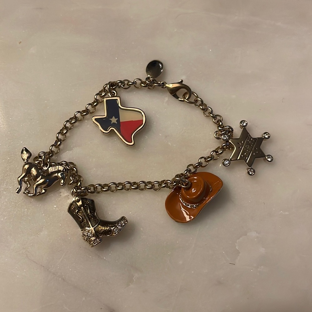 TEXAS GIRL charm bracelet